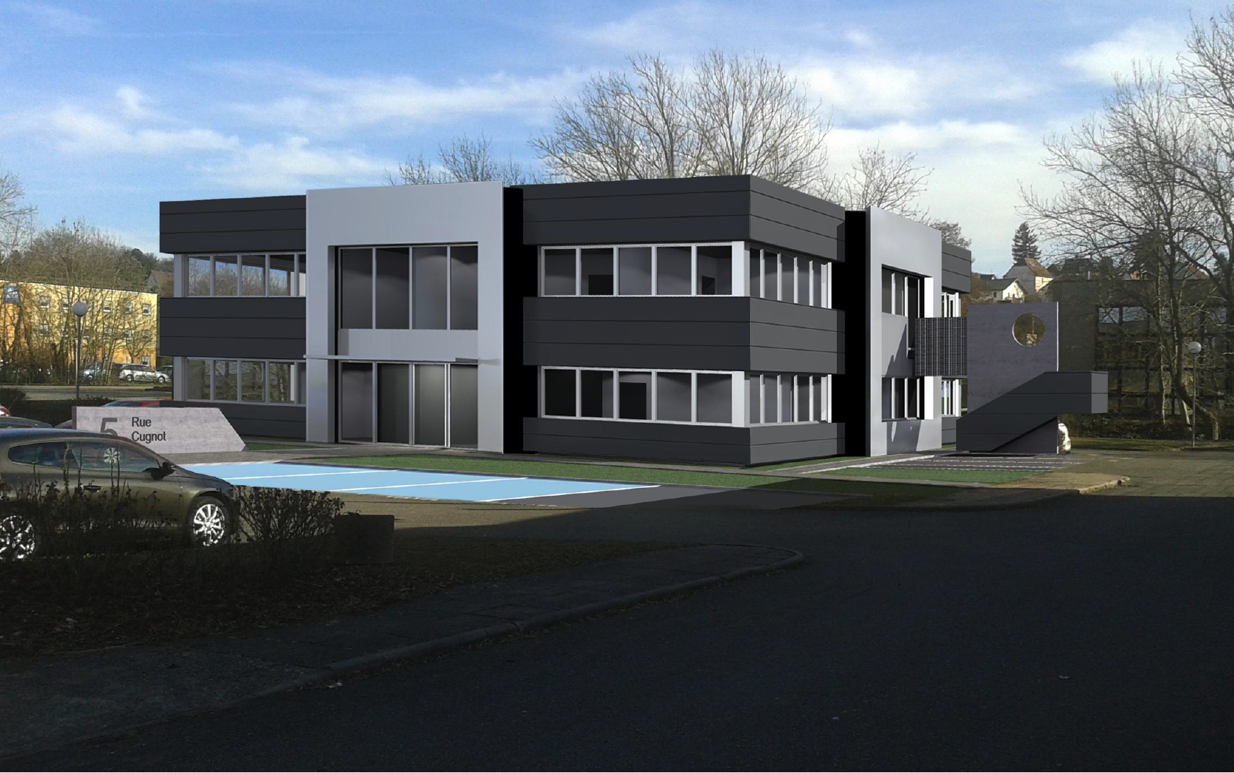 Rénovation des façades d'un bâtiment dédié au tertiaire - Mulhouse