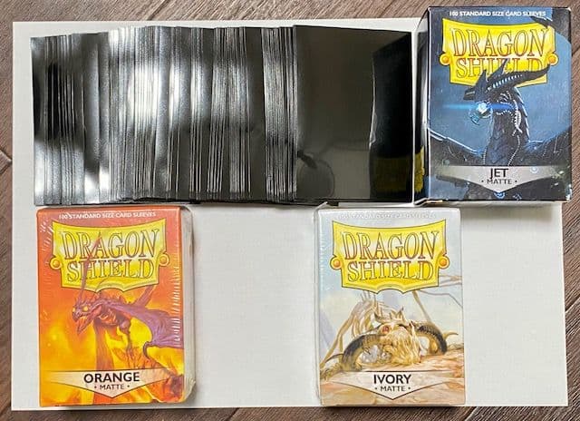 ヴィンテージ Dragon Shield スリーブ オレンジ 白 未開封