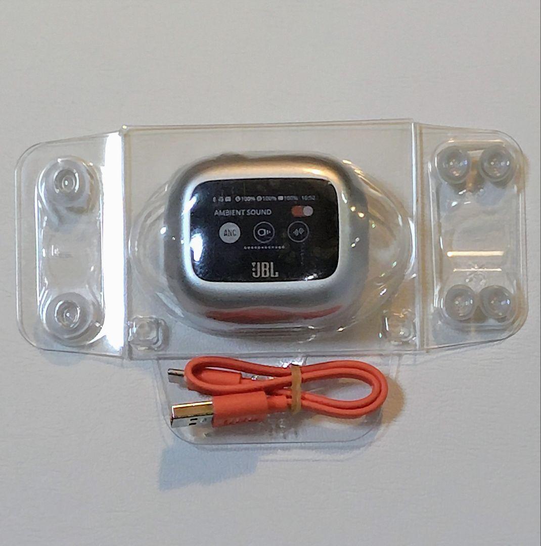 新品JBL LIVE BEAM3ワイヤレスイヤホン 人気のシルバー週末のみ値下げ