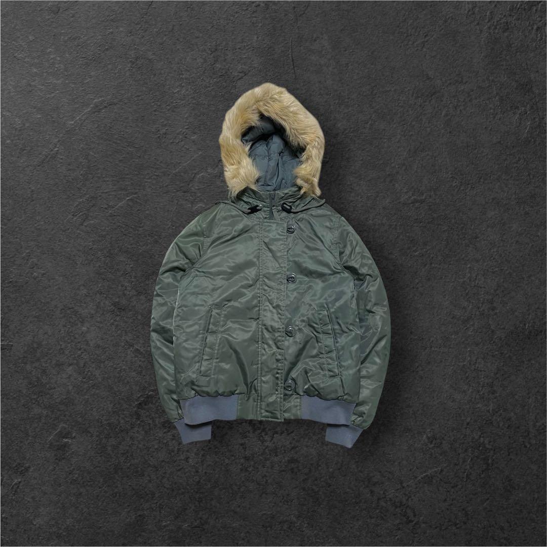 LEVI’S ファー ダウンジャケット N-2B ミリタリージャケット y2k