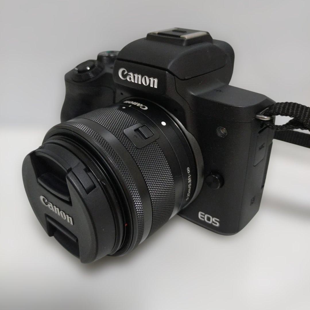 【美品】【使用度少なめ】Canon EOS kiss M 標準レンズ