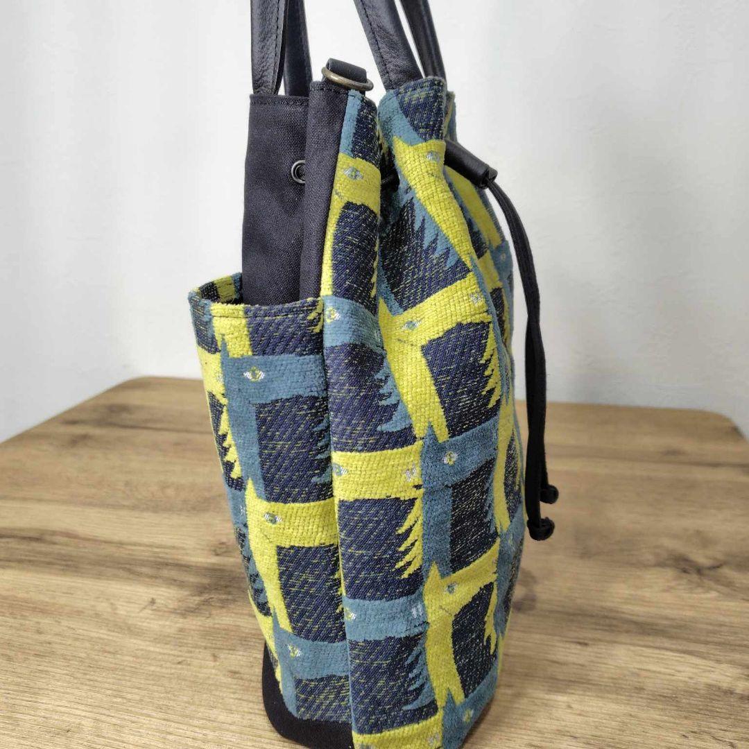 soo様　ミナペルホネン/thoroughbredサラブレットネイビー/巾着Lサ