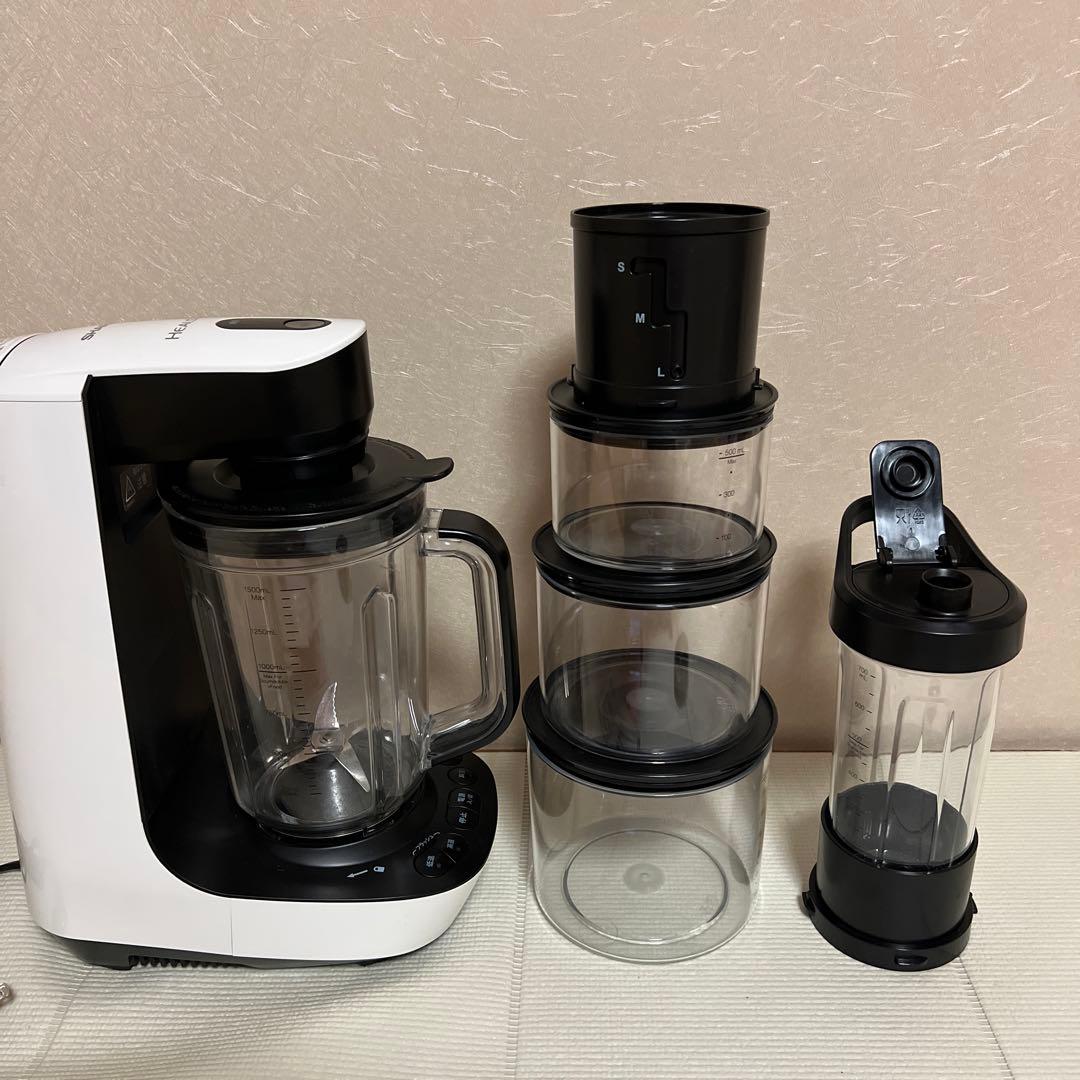 シャープ ヘルシオ 真空ブレンダー EM-SB1A-W 真空調理対応