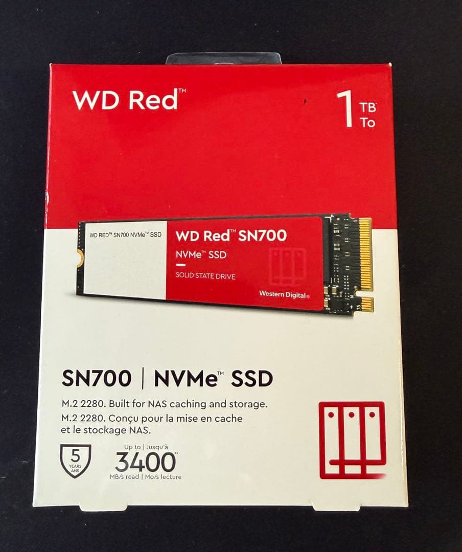 内蔵型SSD WD Red SN700 1TB NVMe SSD M.2 2280