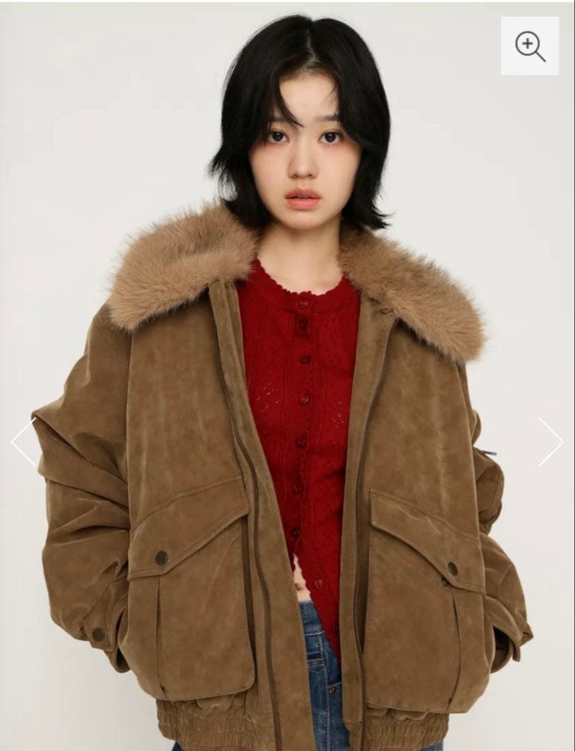 SLY WASHED PUFFER ブルゾン/ベージュ/スライ新品