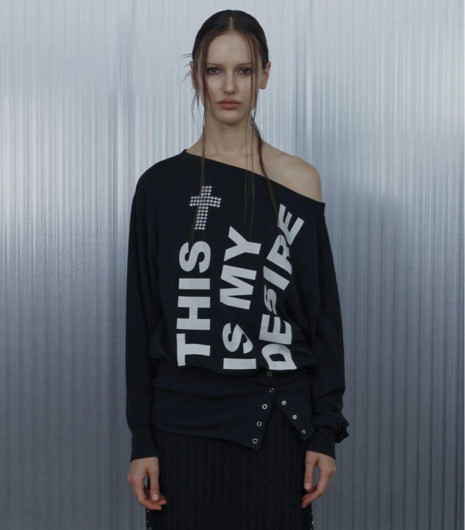 SETUPEXE BOLD LETTERING LOOSE TOP シズニルック