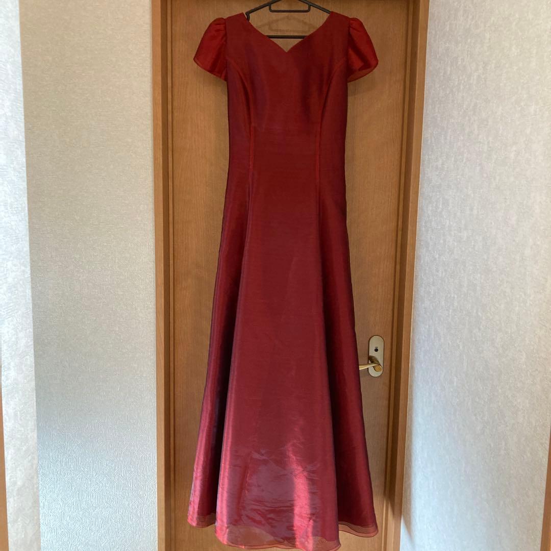 ノンプレステージ　赤いドレス　レッドシャンブレー11号　2way